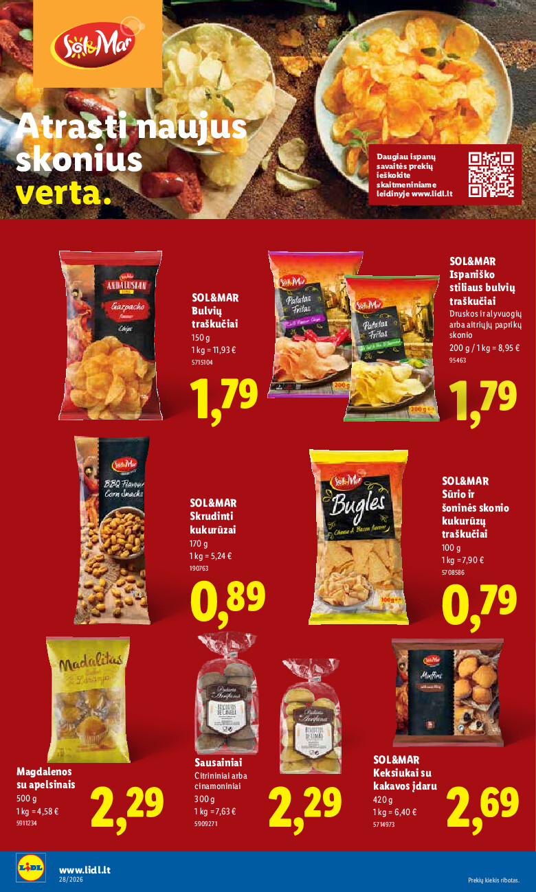 lidl - MAISTO PREKIŲ PASIŪLYMAI (2026-07-06 - 2026-07-12) - page: 24