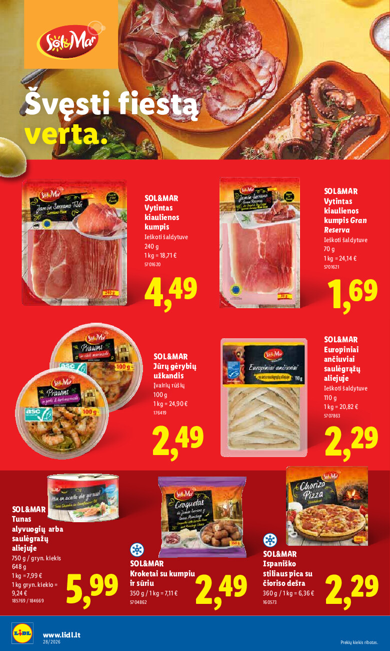 lidl - MAISTO PREKIŲ PASIŪLYMAI (2026-07-06 - 2026-07-12) - page: 26