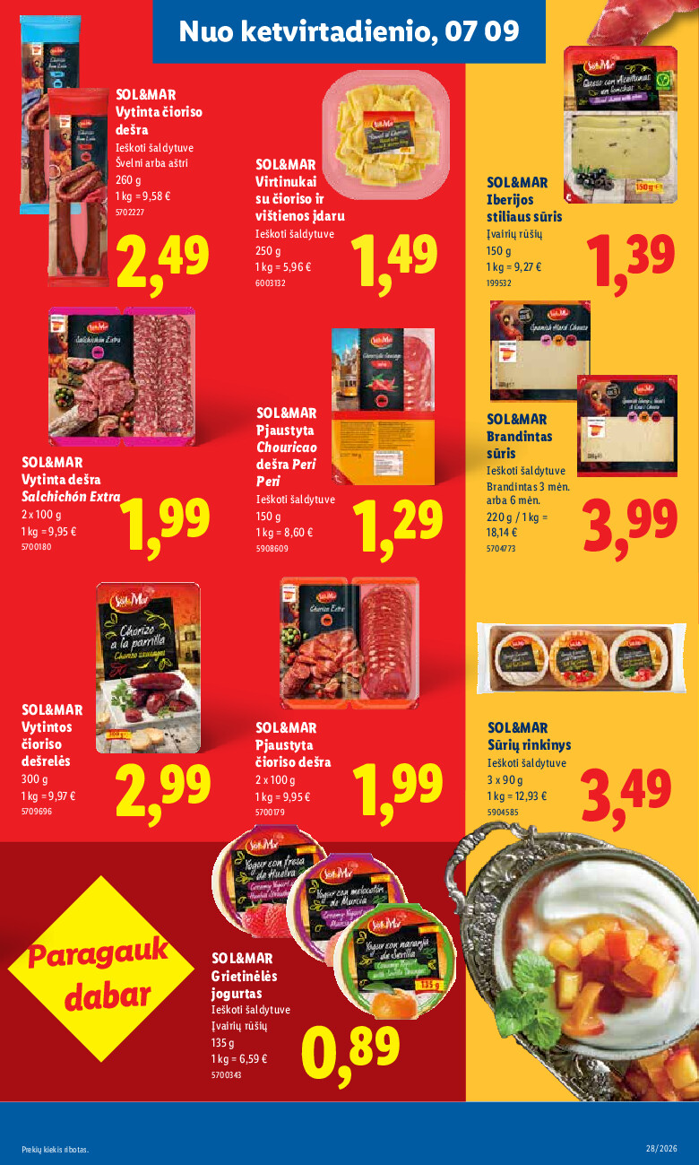 lidl - MAISTO PREKIŲ PASIŪLYMAI (2026-07-06 - 2026-07-12) - page: 27