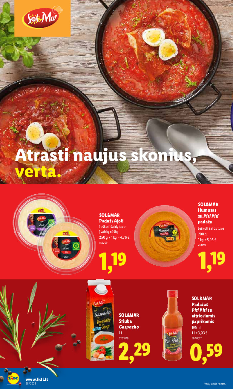 lidl - MAISTO PREKIŲ PASIŪLYMAI (2026-07-06 - 2026-07-12) - page: 28
