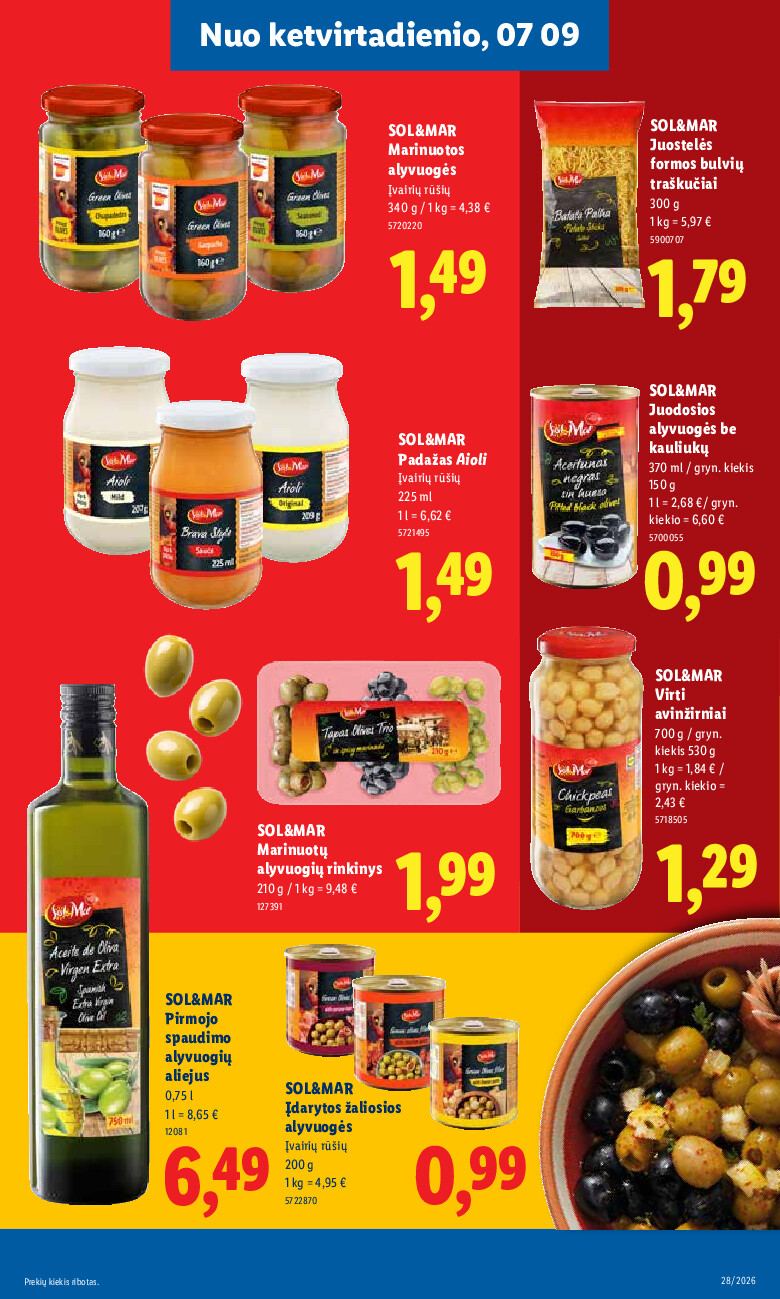 lidl - MAISTO PREKIŲ PASIŪLYMAI (2026-07-06 - 2026-07-12) - page: 29