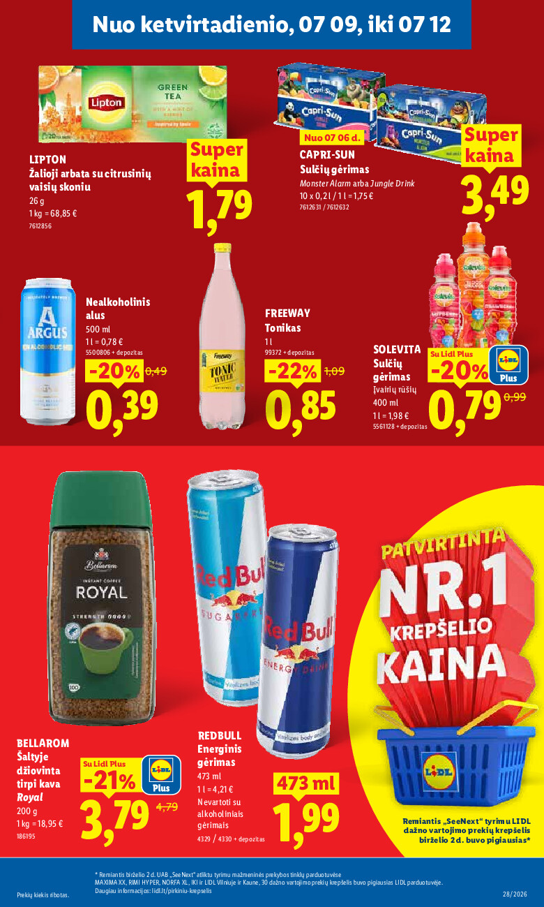 lidl - MAISTO PREKIŲ PASIŪLYMAI (2026-07-06 - 2026-07-12) - page: 31
