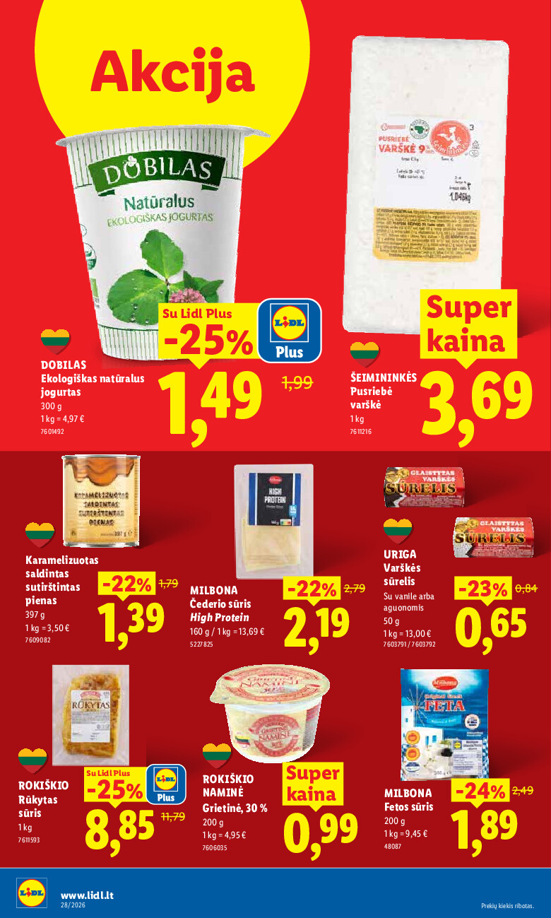 lidl - MAISTO PREKIŲ PASIŪLYMAI (2026-07-06 - 2026-07-12) - page: 32