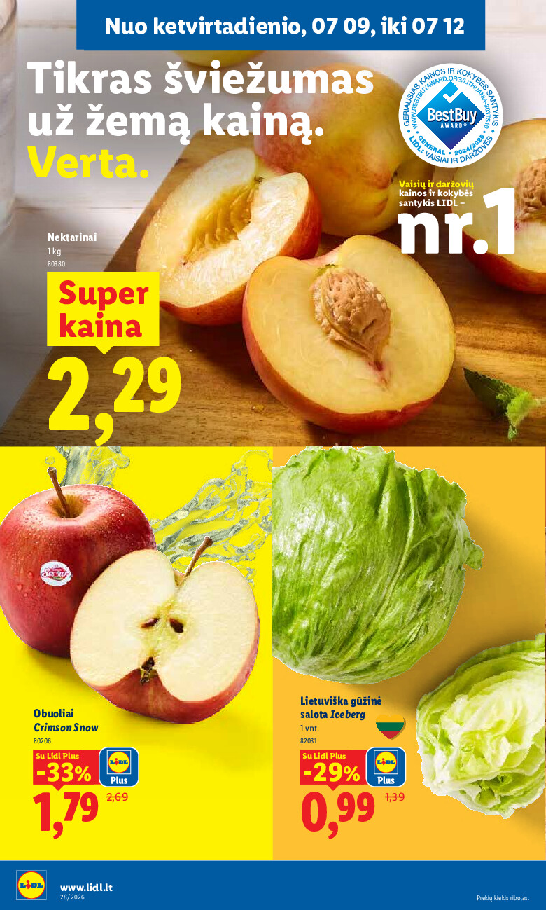 lidl - MAISTO PREKIŲ PASIŪLYMAI (2026-07-06 - 2026-07-12) - page: 36