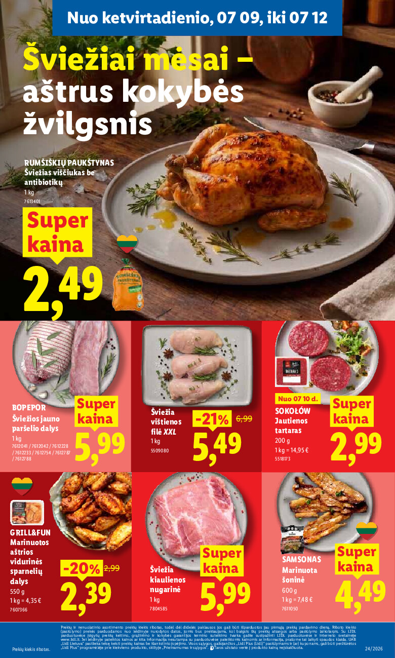 lidl - MAISTO PREKIŲ PASIŪLYMAI (2026-07-06 - 2026-07-12) - page: 39