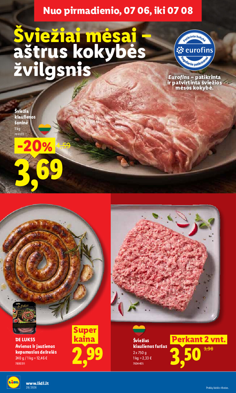 lidl - MAISTO PREKIŲ PASIŪLYMAI (2026-07-06 - 2026-07-12) - page: 10