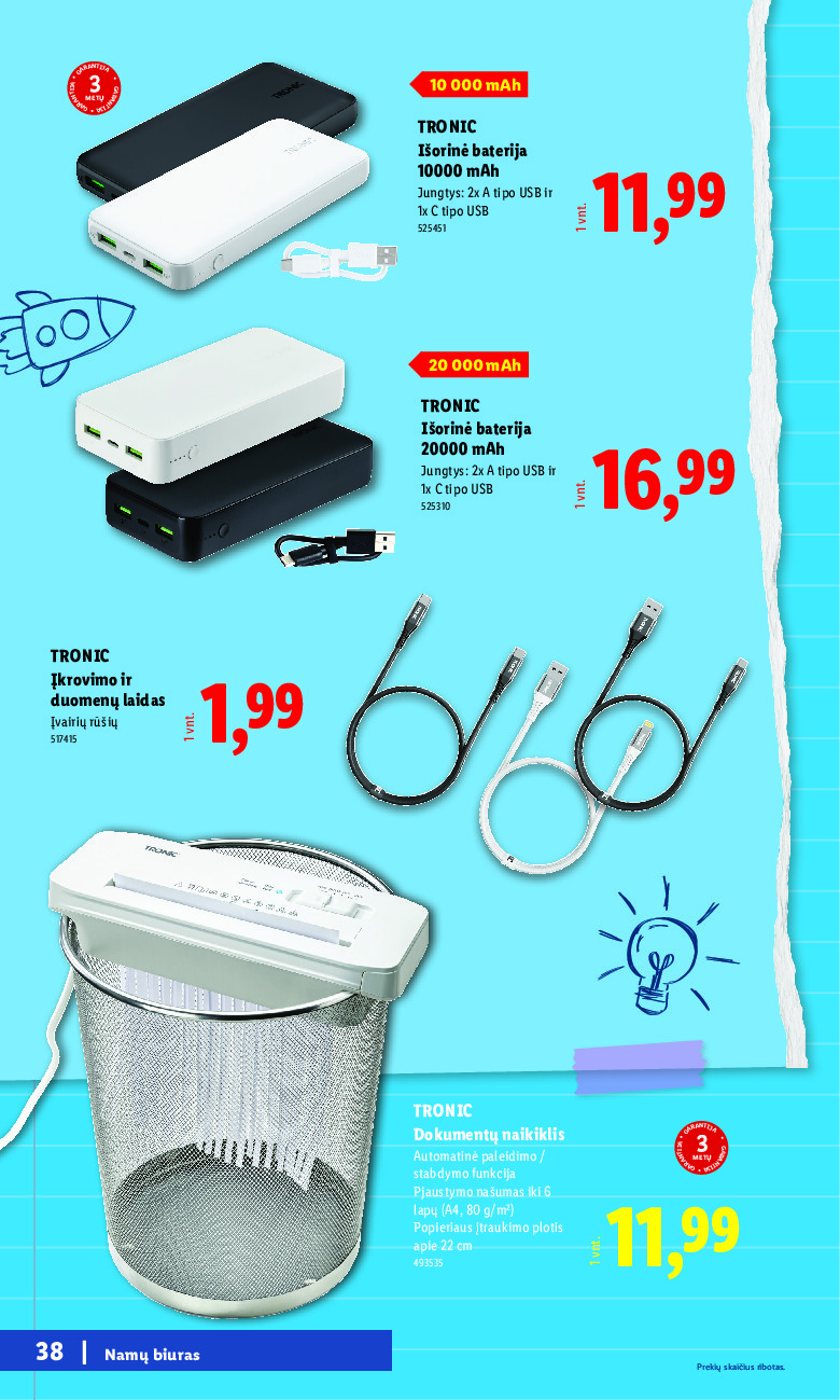 lidl - Atgal į mokyklą (2026-07-20 - 2026-09-06) - page: 38