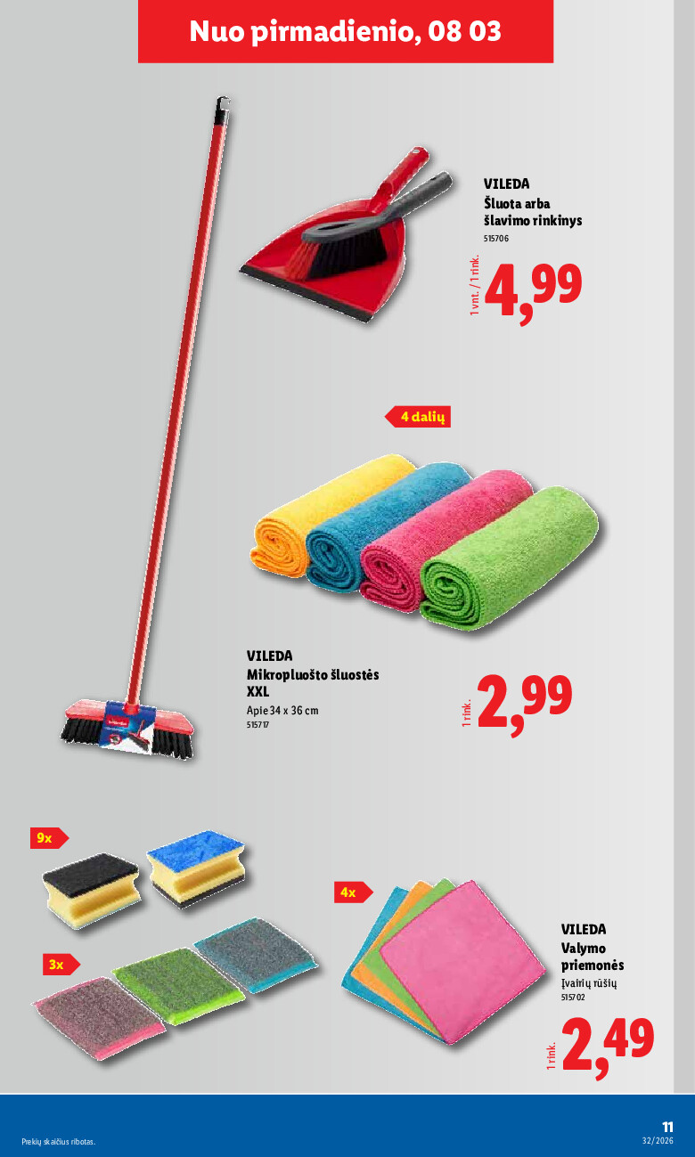 lidl - NE MAISTO PREKIŲ PASIŪLYMAI (2026-08-03 - 2026-08-09) - page: 11