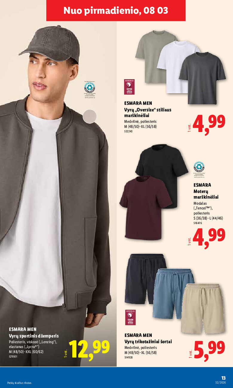 lidl - NE MAISTO PREKIŲ PASIŪLYMAI (2026-08-03 - 2026-08-09) - page: 13