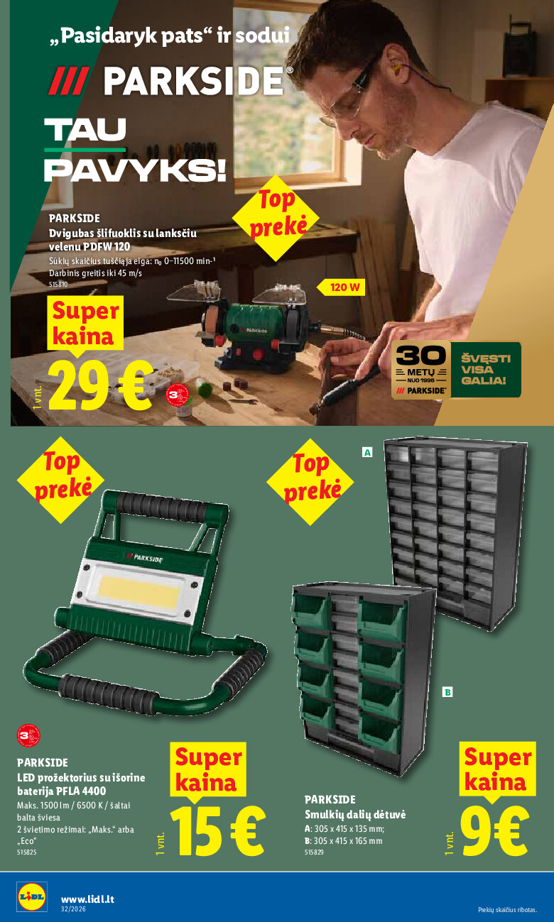 lidl - NE MAISTO PREKIŲ PASIŪLYMAI (2026-08-03 - 2026-08-09) - page: 16