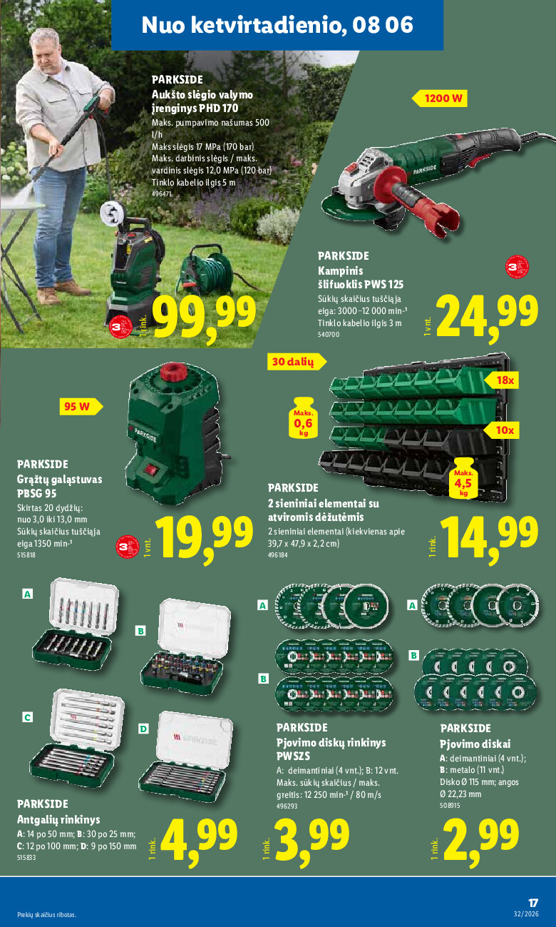 lidl - NE MAISTO PREKIŲ PASIŪLYMAI (2026-08-03 - 2026-08-09) - page: 17