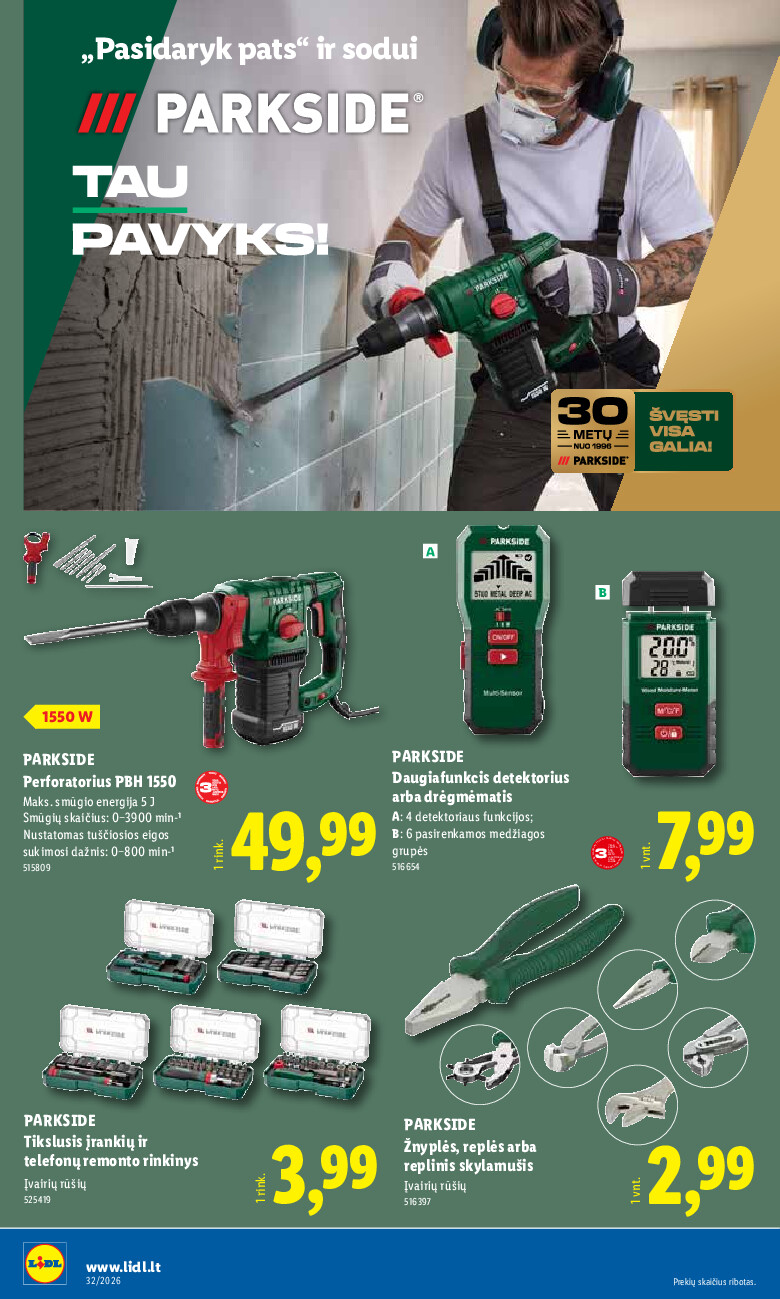 lidl - NE MAISTO PREKIŲ PASIŪLYMAI (2026-08-03 - 2026-08-09) - page: 18