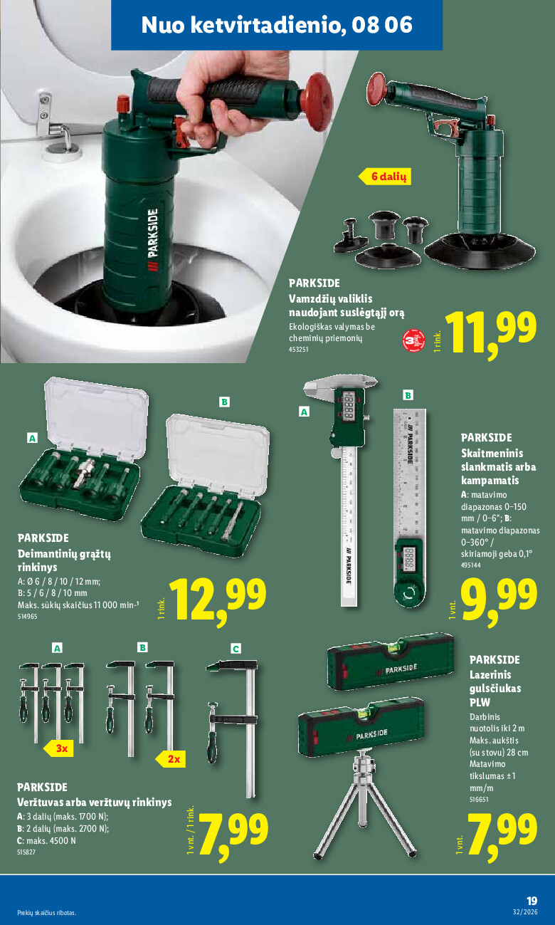 lidl - NE MAISTO PREKIŲ PASIŪLYMAI (2026-08-03 - 2026-08-09) - page: 19
