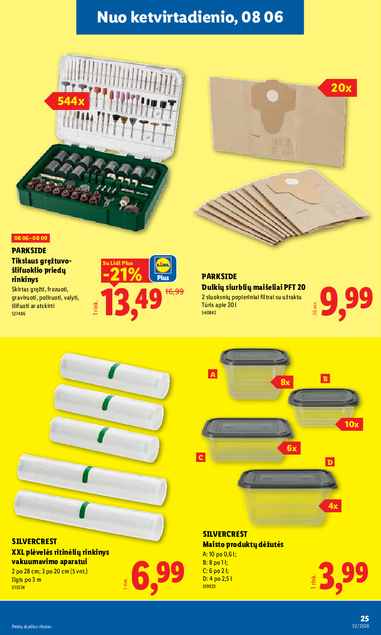lidl - NE MAISTO PREKIŲ PASIŪLYMAI (2026-08-03 - 2026-08-09) - page: 25