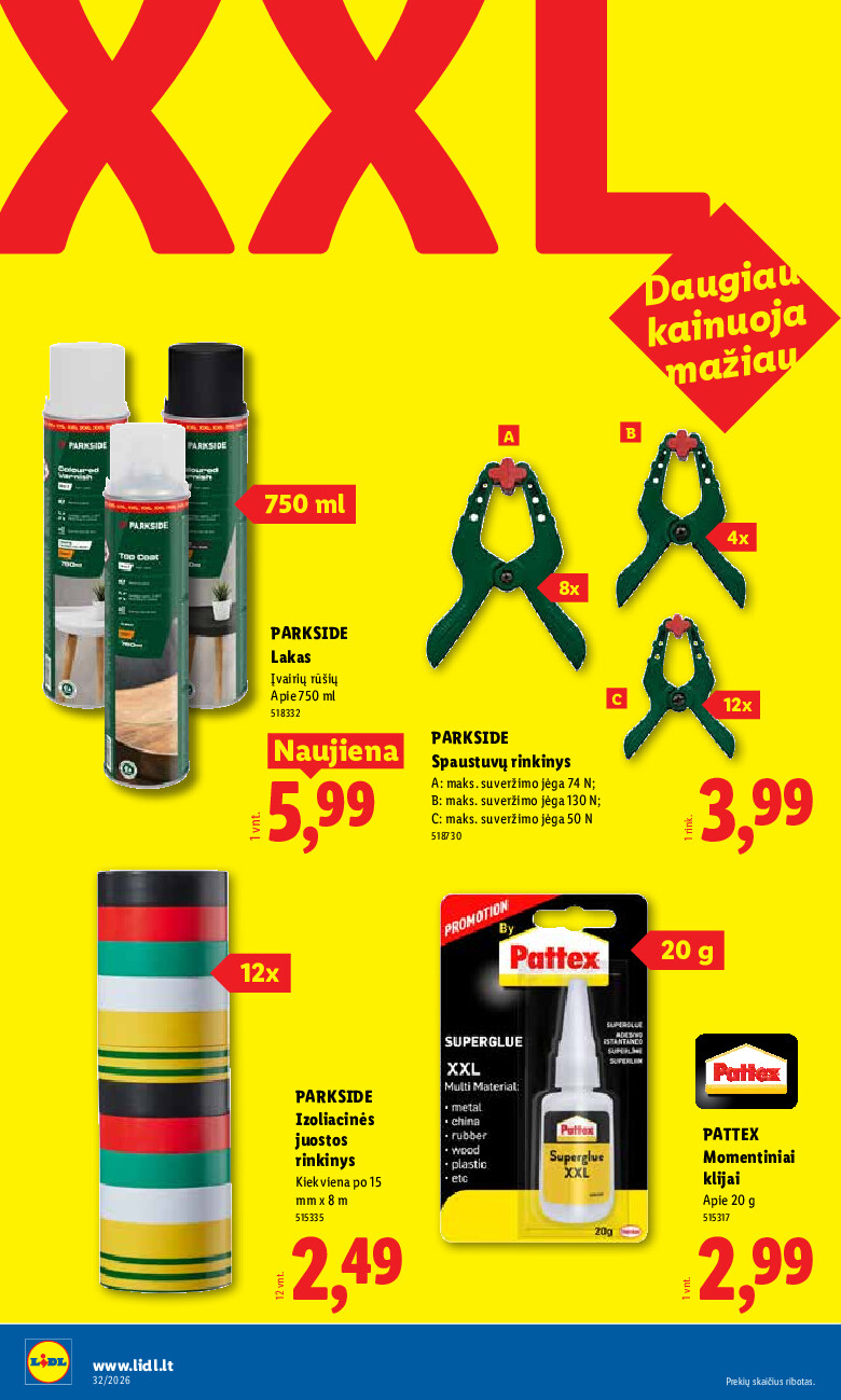lidl - NE MAISTO PREKIŲ PASIŪLYMAI (2026-08-03 - 2026-08-09) - page: 26
