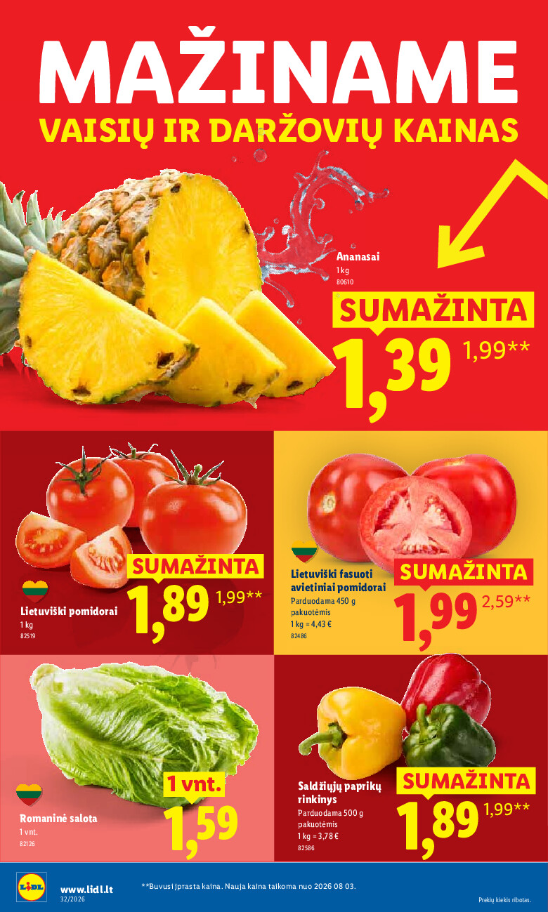 lidl - MAISTO PREKIŲ PASIŪLYMAI (2026-08-03 - 2026-08-09) - page: 2