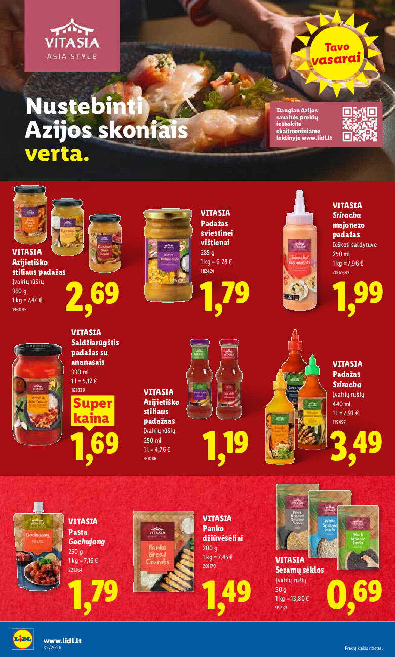 lidl - MAISTO PREKIŲ PASIŪLYMAI (2026-08-03 - 2026-08-09) - page: 12