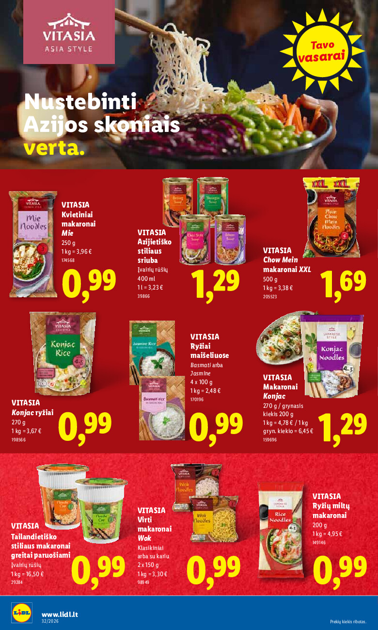 lidl - MAISTO PREKIŲ PASIŪLYMAI (2026-08-03 - 2026-08-09) - page: 14