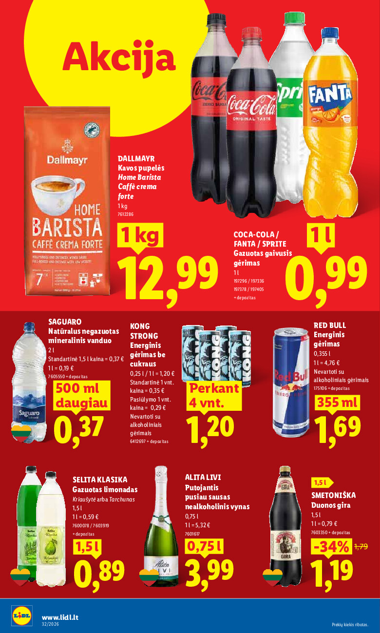 lidl - MAISTO PREKIŲ PASIŪLYMAI (2026-08-03 - 2026-08-09) - page: 18