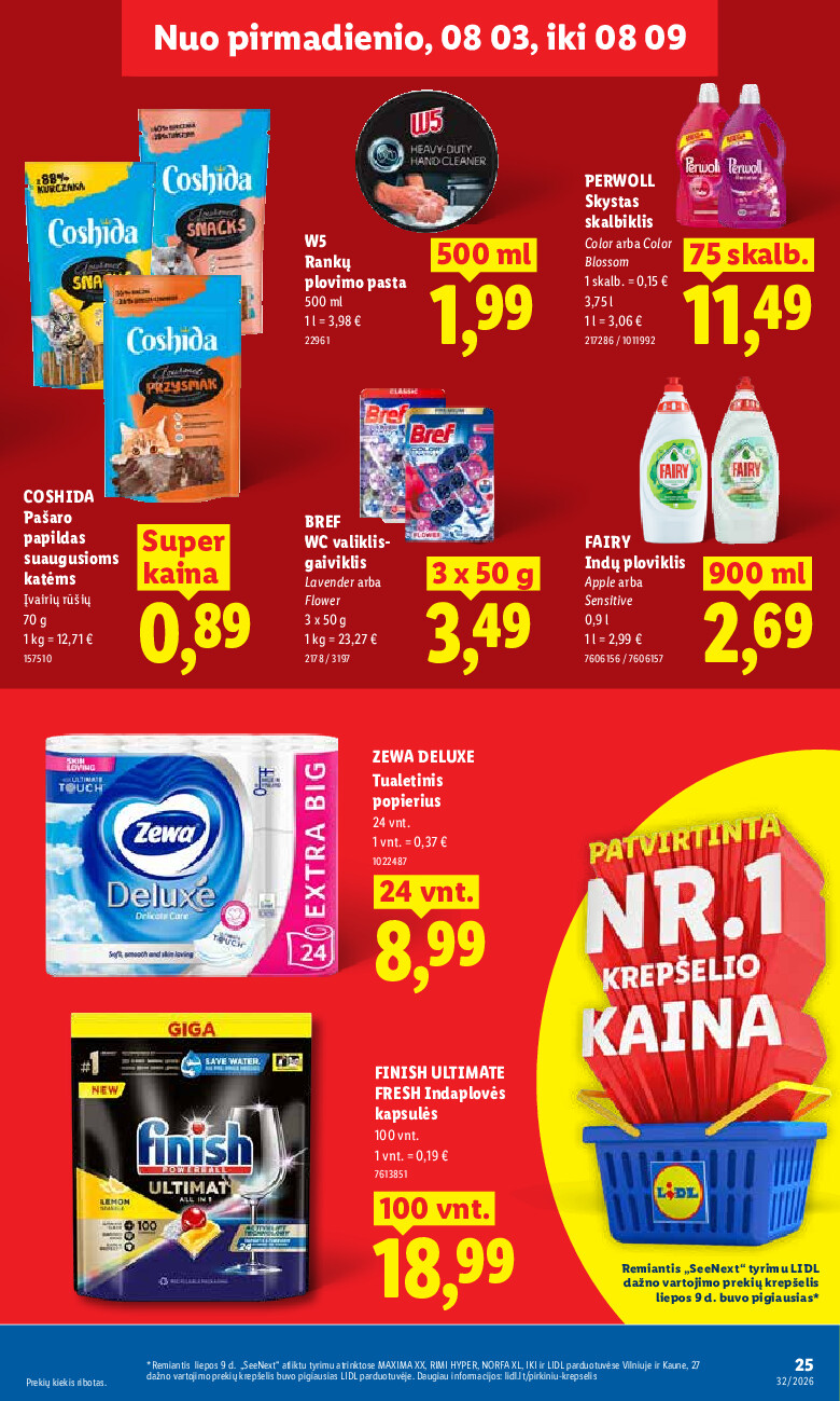 lidl - MAISTO PREKIŲ PASIŪLYMAI (2026-08-03 - 2026-08-09) - page: 25