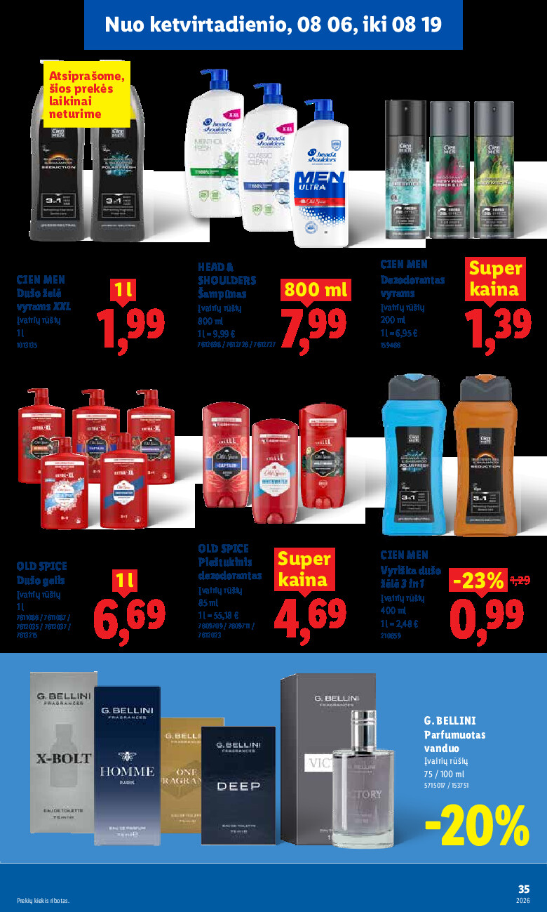 lidl - MAISTO PREKIŲ PASIŪLYMAI (2026-08-03 - 2026-08-09) - page: 35