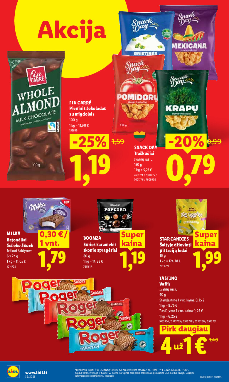 lidl - MAISTO PREKIŲ PASIŪLYMAI (2026-08-03 - 2026-08-09) - page: 42