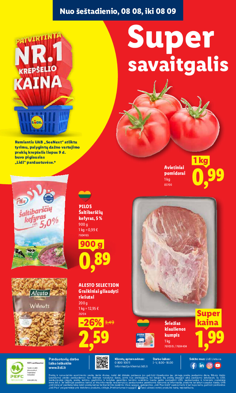 lidl - MAISTO PREKIŲ PASIŪLYMAI (2026-08-03 - 2026-08-09) - page: 48