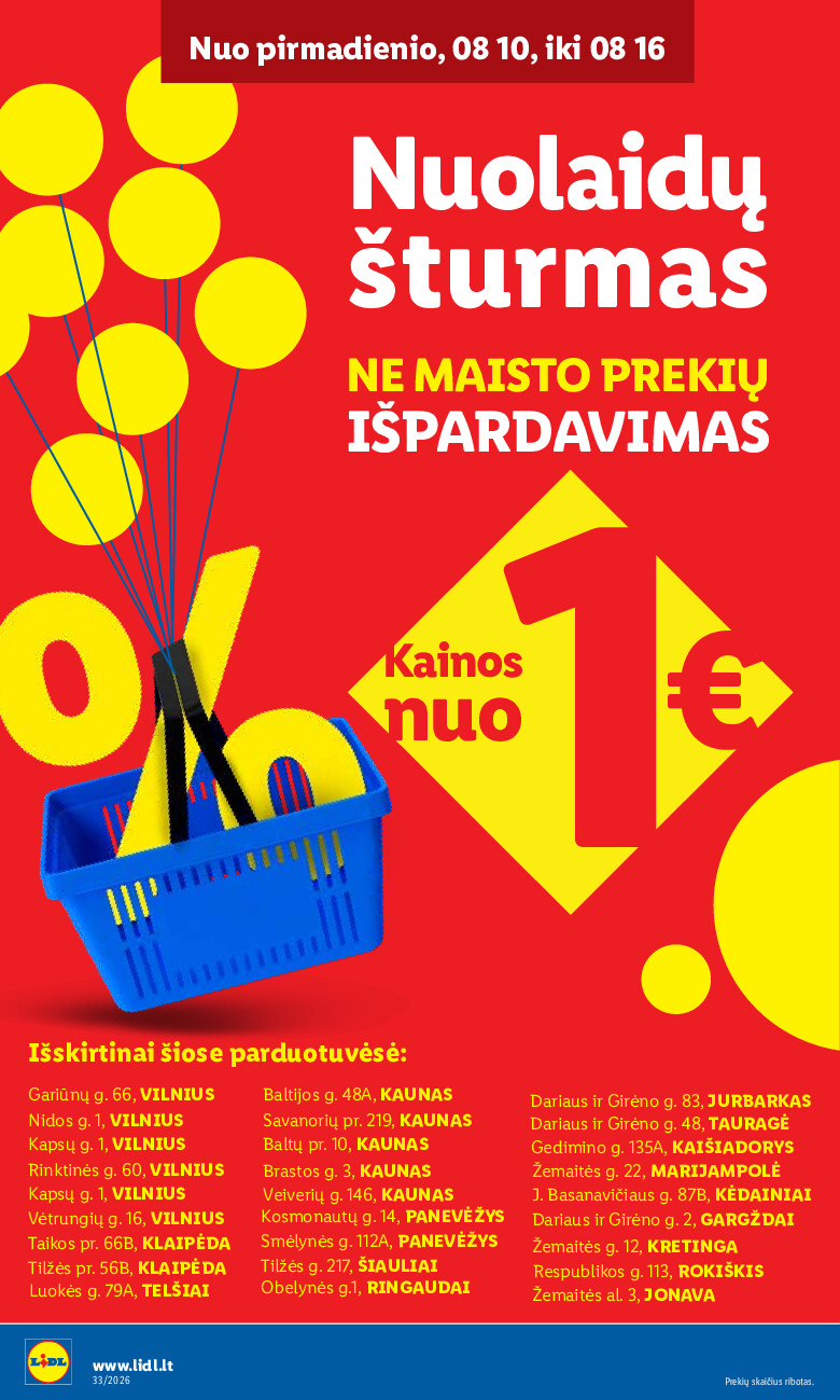 lidl - NE MAISTO PREKIŲ PASIŪLYMAI (2026-08-10 - 2026-08-16) - page: 2