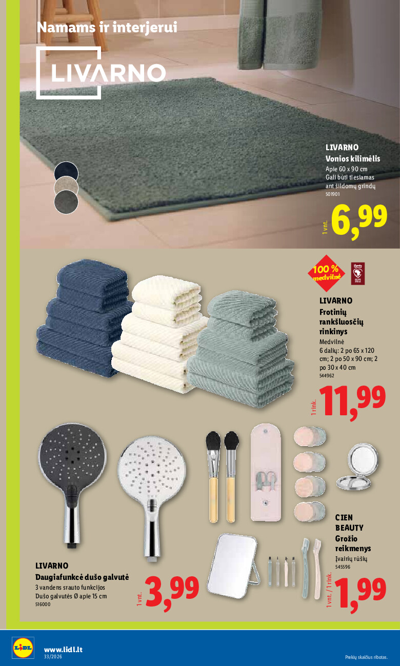 lidl - NE MAISTO PREKIŲ PASIŪLYMAI (2026-08-10 - 2026-08-16) - page: 12