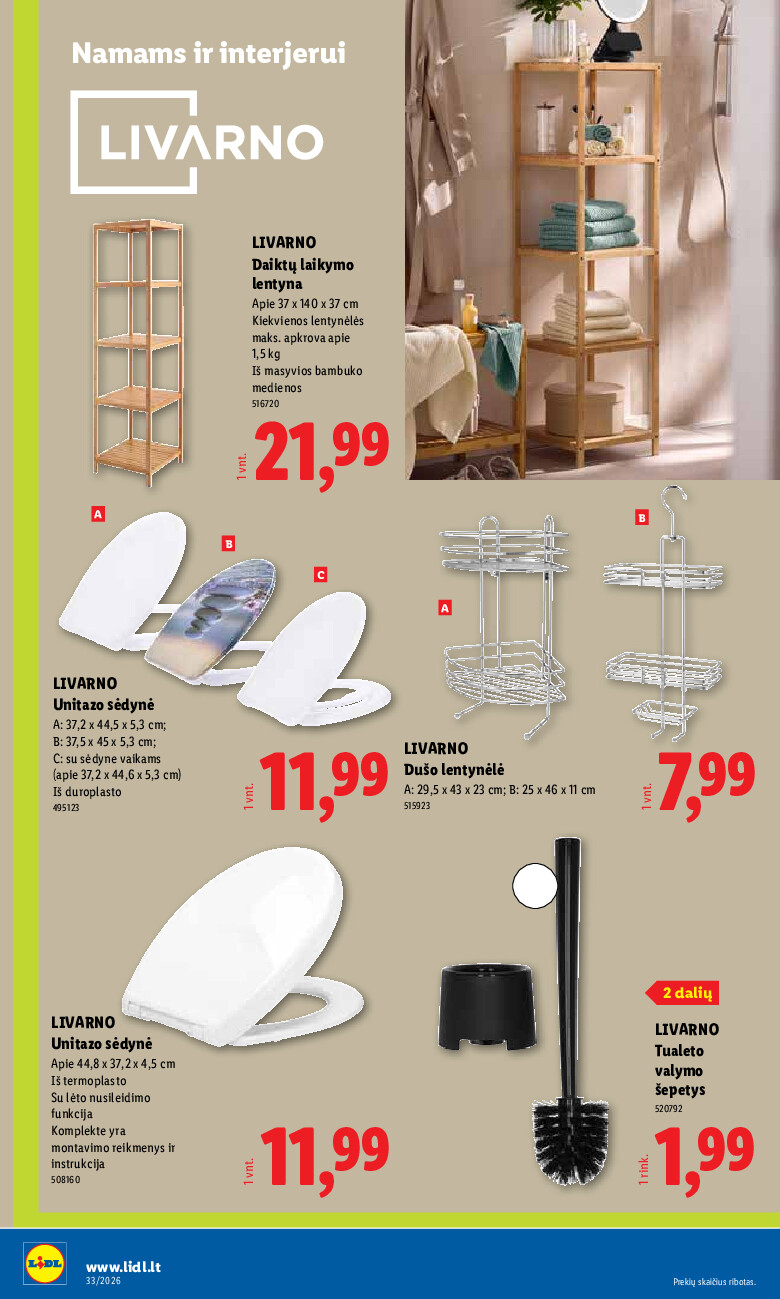 lidl - NE MAISTO PREKIŲ PASIŪLYMAI (2026-08-10 - 2026-08-16) - page: 14