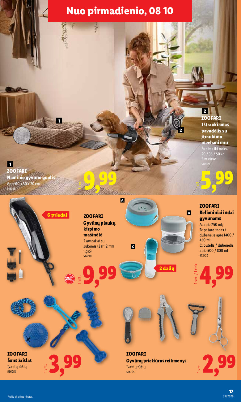 lidl - NE MAISTO PREKIŲ PASIŪLYMAI (2026-08-10 - 2026-08-16) - page: 17