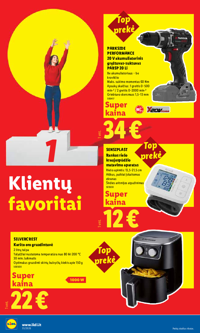 lidl - NE MAISTO PREKIŲ PASIŪLYMAI (2026-08-10 - 2026-08-16) - page: 18