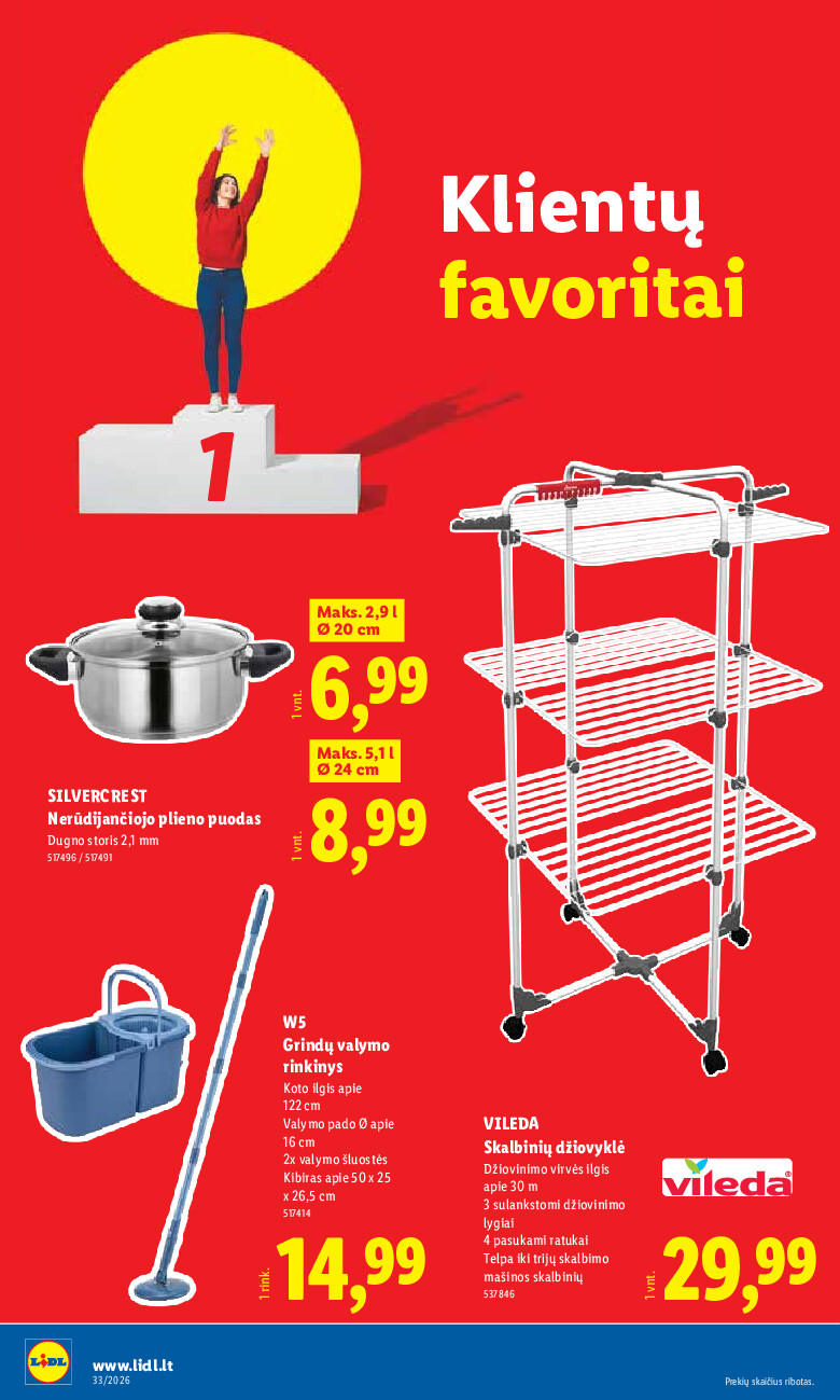lidl - NE MAISTO PREKIŲ PASIŪLYMAI (2026-08-10 - 2026-08-16) - page: 20