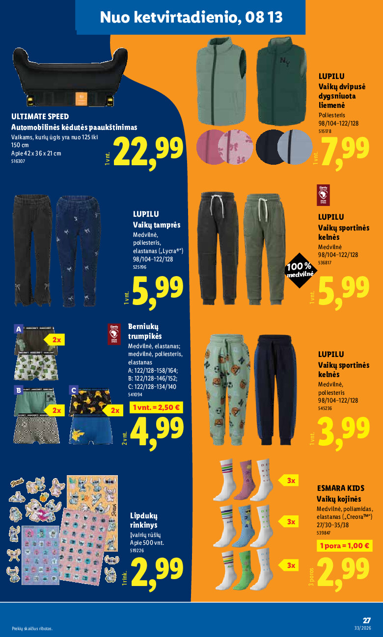 lidl - NE MAISTO PREKIŲ PASIŪLYMAI (2026-08-10 - 2026-08-16) - page: 27