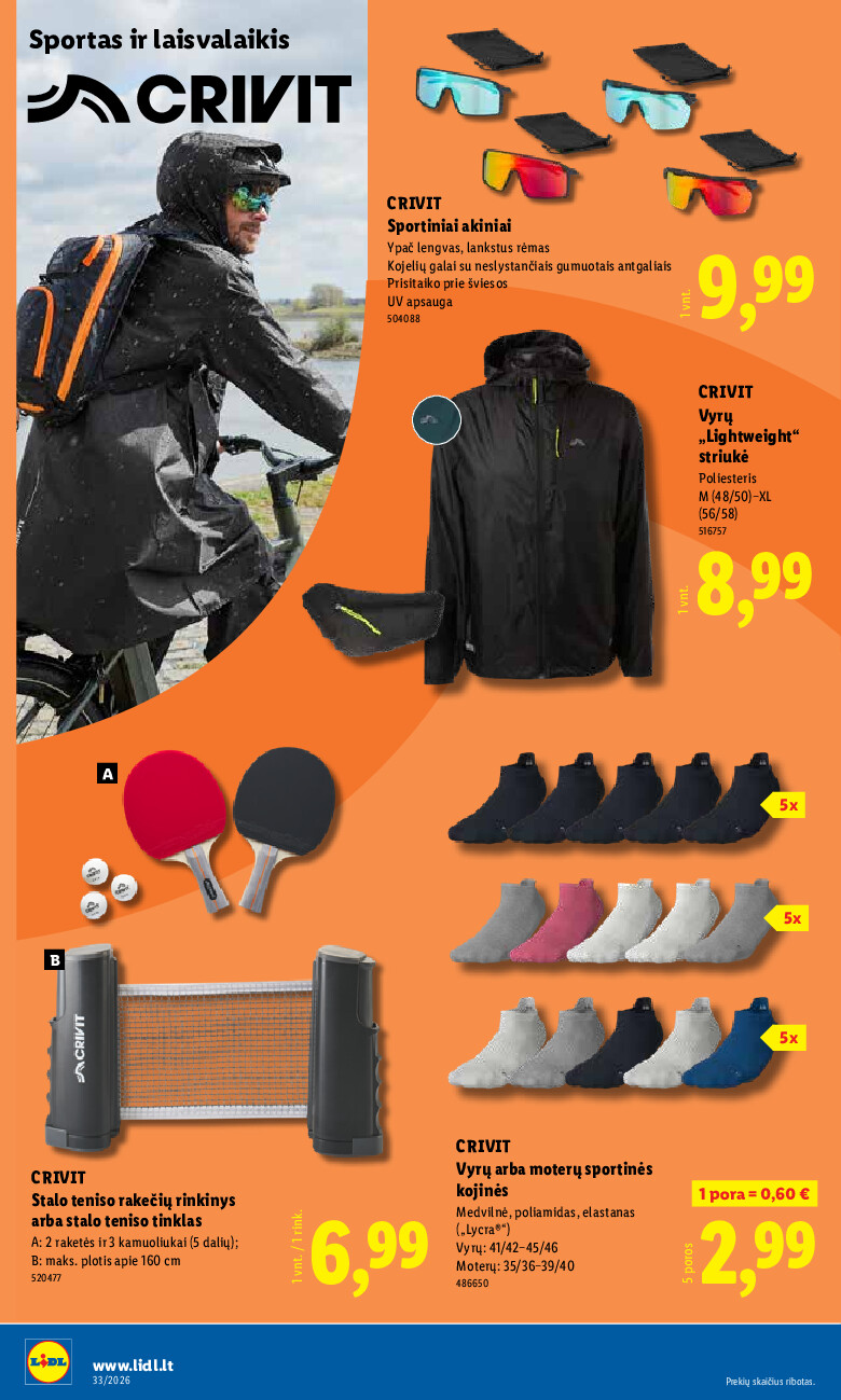 lidl - NE MAISTO PREKIŲ PASIŪLYMAI (2026-08-10 - 2026-08-16) - page: 6