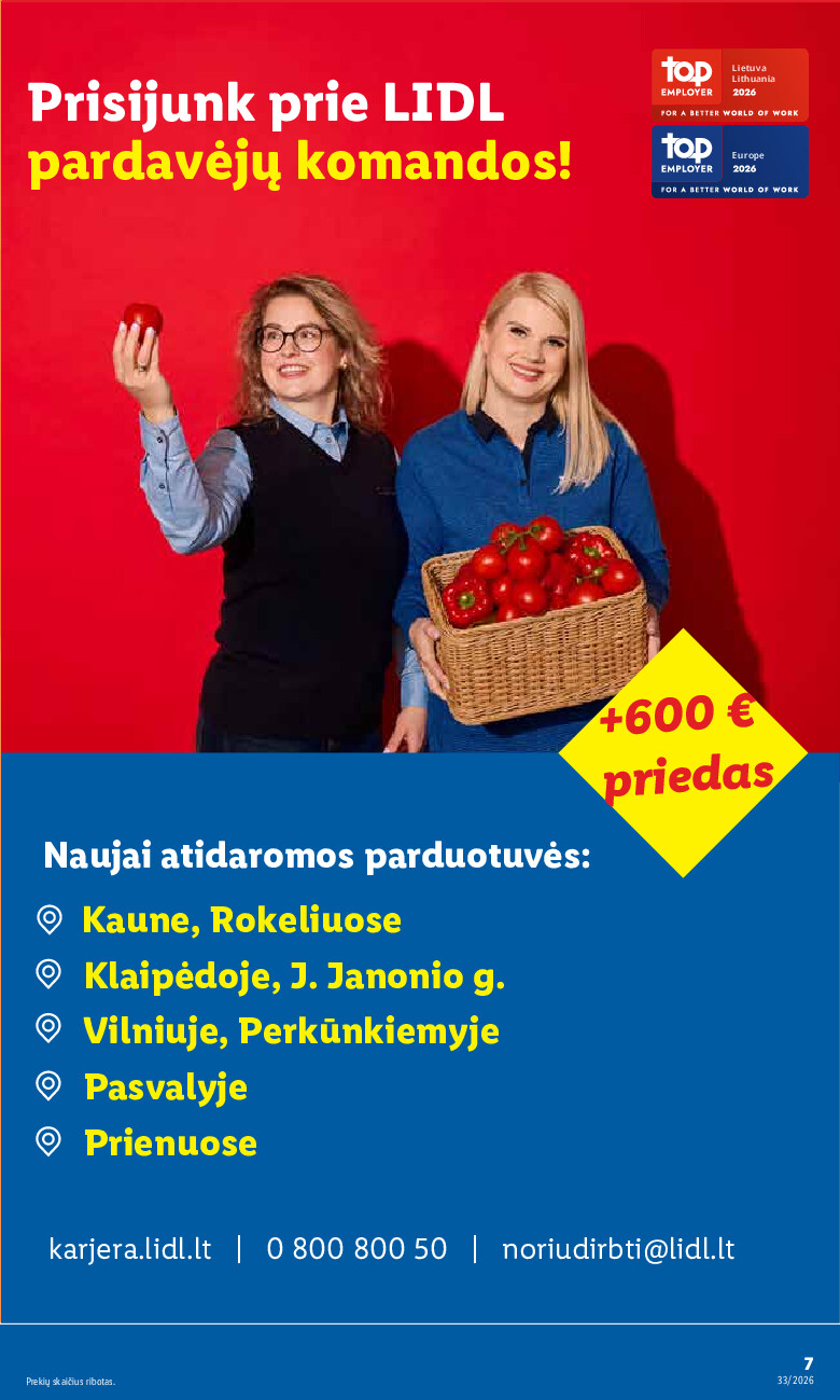 lidl - NE MAISTO PREKIŲ PASIŪLYMAI (2026-08-10 - 2026-08-16) - page: 7