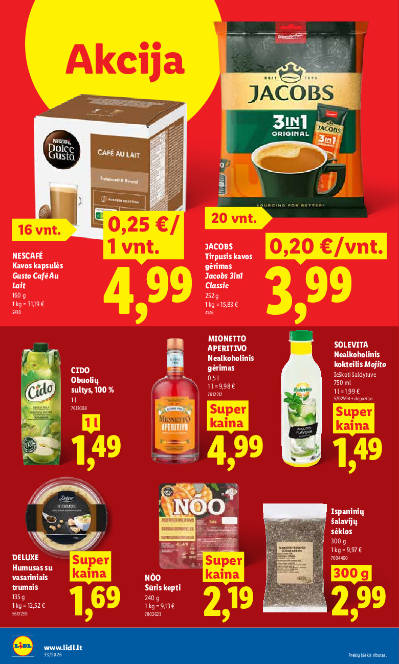 lidl - MAISTO PREKIŲ PASIŪLYMAI (2026-08-10 - 2026-08-16) - page: 18