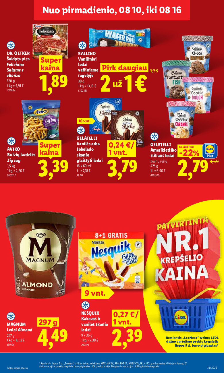 lidl - MAISTO PREKIŲ PASIŪLYMAI (2026-08-10 - 2026-08-16) - page: 19