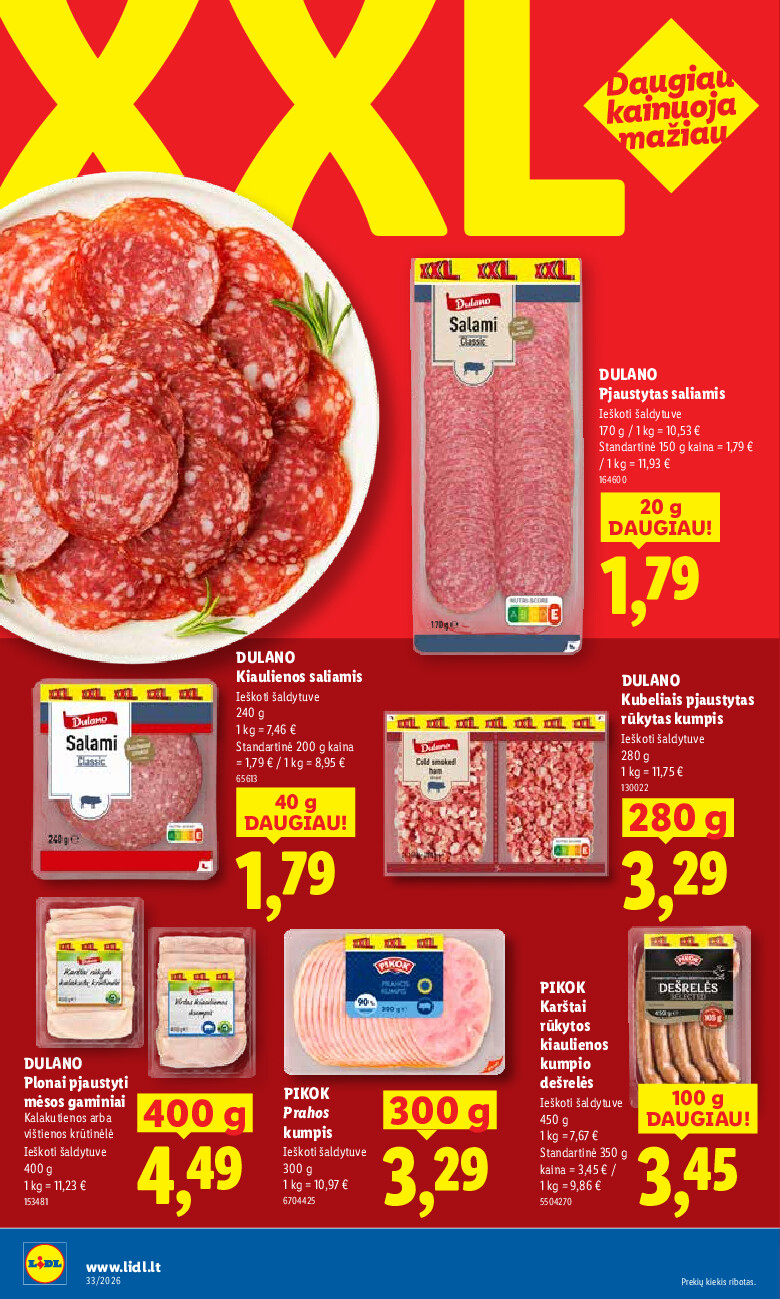 lidl - MAISTO PREKIŲ PASIŪLYMAI (2026-08-10 - 2026-08-16) - page: 20