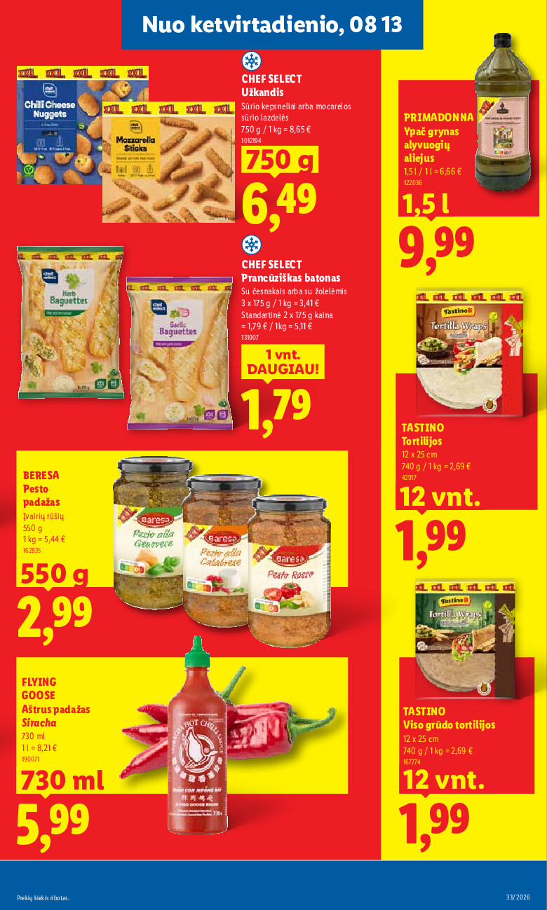 lidl - MAISTO PREKIŲ PASIŪLYMAI (2026-08-10 - 2026-08-16) - page: 23