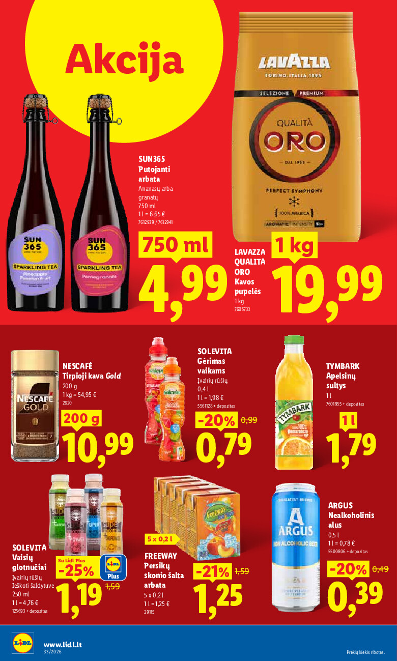 lidl - MAISTO PREKIŲ PASIŪLYMAI (2026-08-10 - 2026-08-16) - page: 26