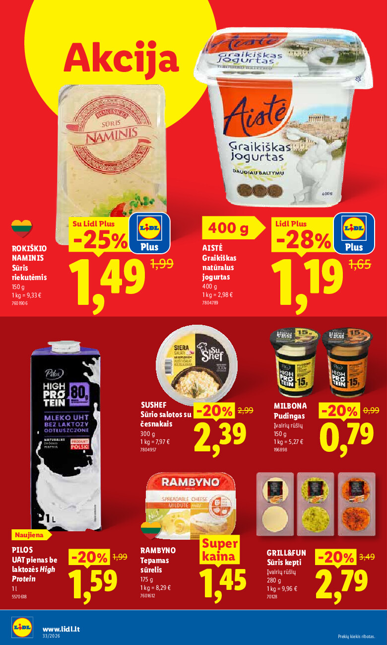 lidl - MAISTO PREKIŲ PASIŪLYMAI (2026-08-10 - 2026-08-16) - page: 28