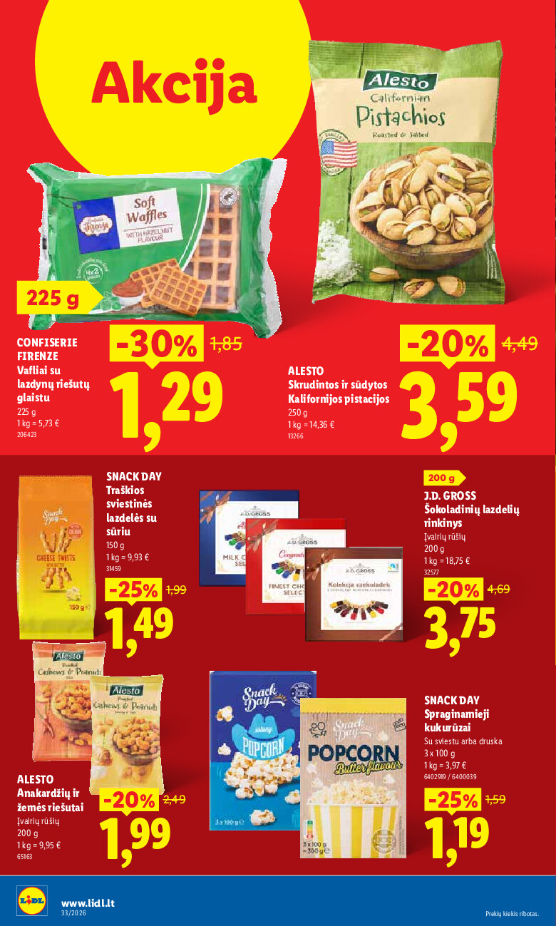 lidl - MAISTO PREKIŲ PASIŪLYMAI (2026-08-10 - 2026-08-16) - page: 32