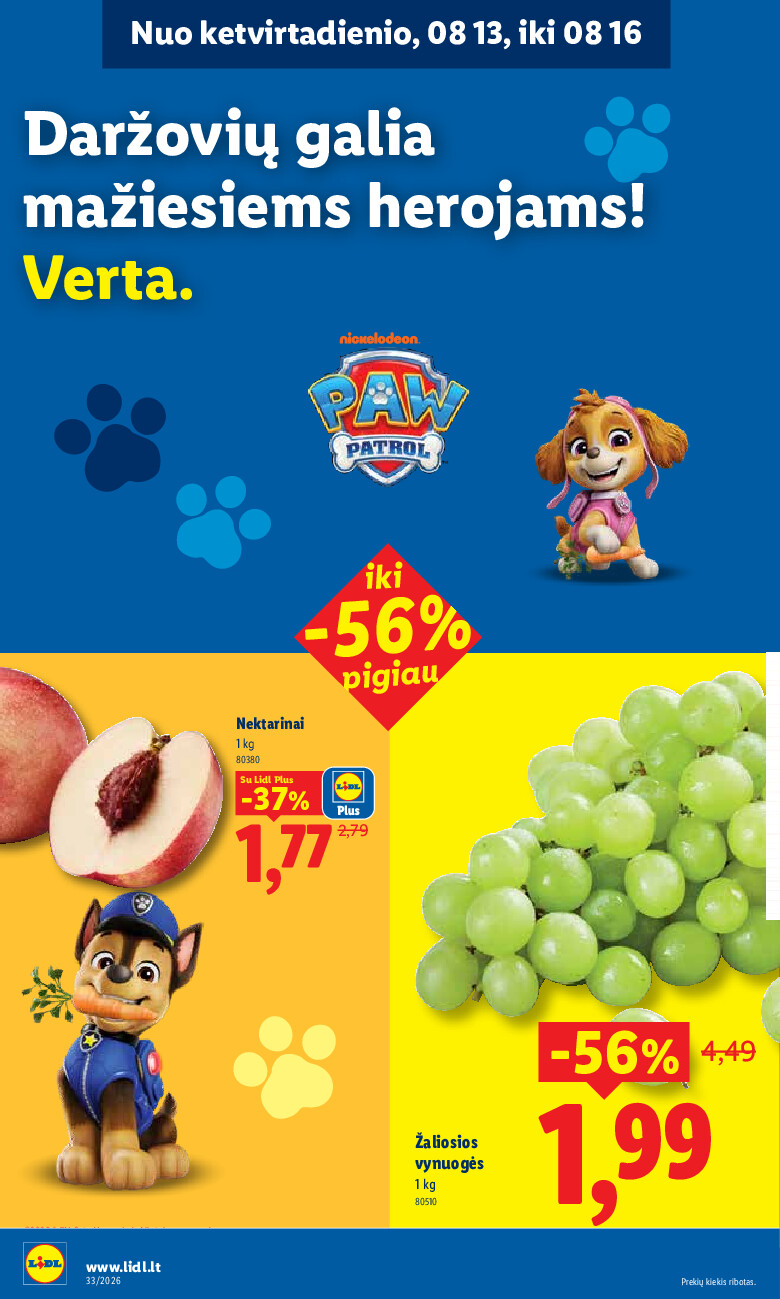 lidl - MAISTO PREKIŲ PASIŪLYMAI (2026-08-10 - 2026-08-16) - page: 34