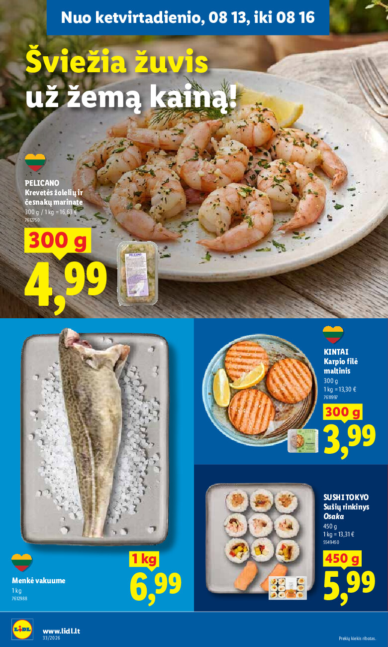 lidl - MAISTO PREKIŲ PASIŪLYMAI (2026-08-10 - 2026-08-16) - page: 36
