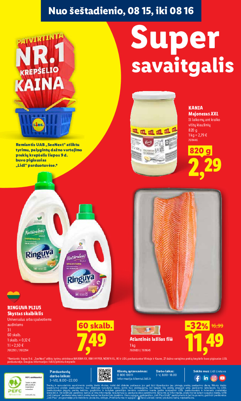 lidl - MAISTO PREKIŲ PASIŪLYMAI (2026-08-10 - 2026-08-16) - page: 39