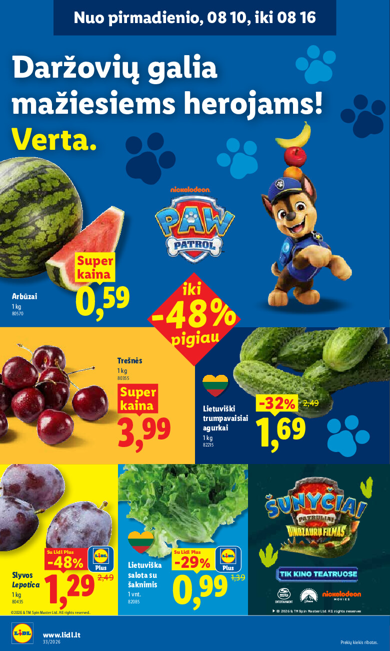 lidl - MAISTO PREKIŲ PASIŪLYMAI (2026-08-10 - 2026-08-16) - page: 6