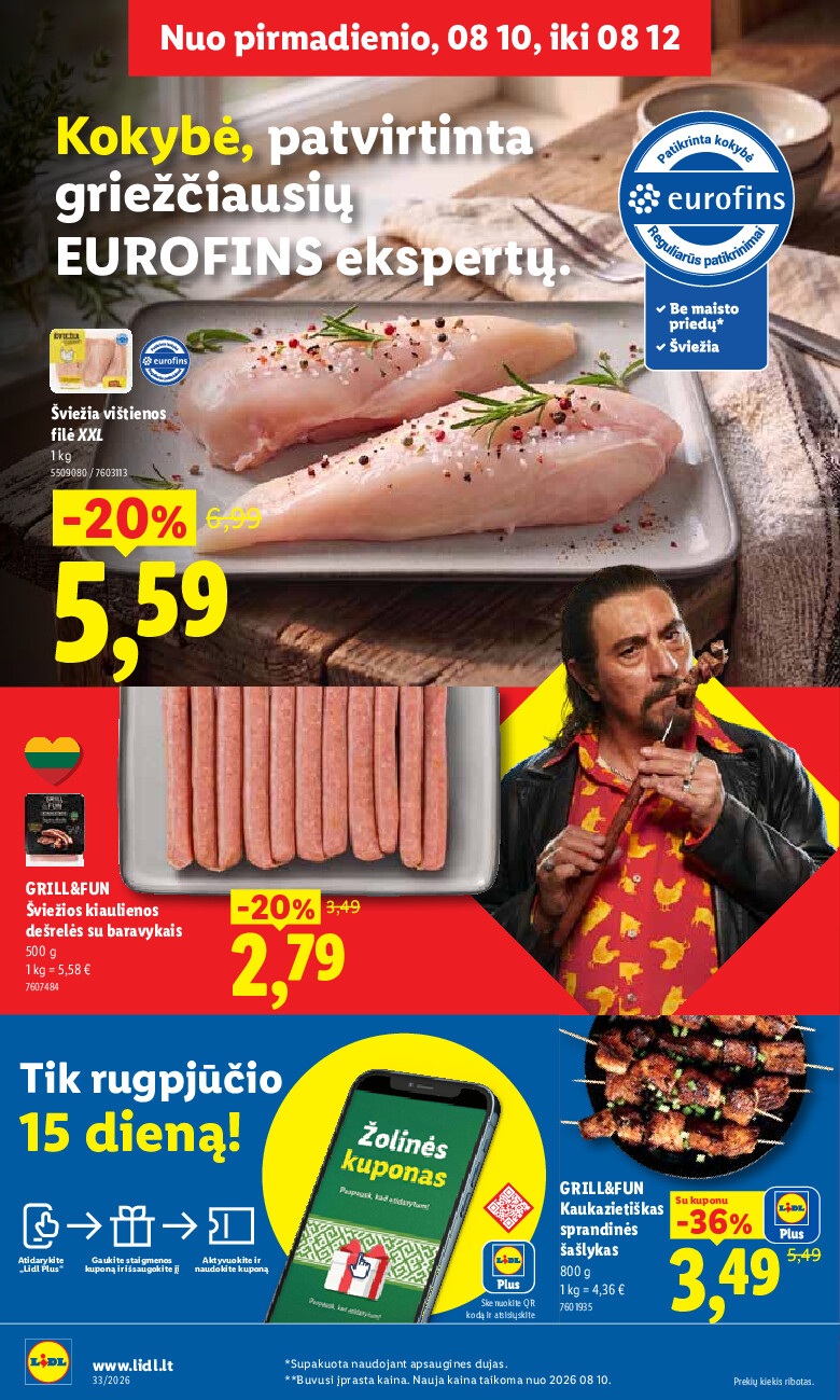 lidl - MAISTO PREKIŲ PASIŪLYMAI (2026-08-10 - 2026-08-16) - page: 8