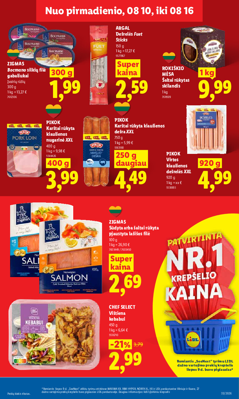 lidl - MAISTO PREKIŲ PASIŪLYMAI (2026-08-10 - 2026-08-16) - page: 9