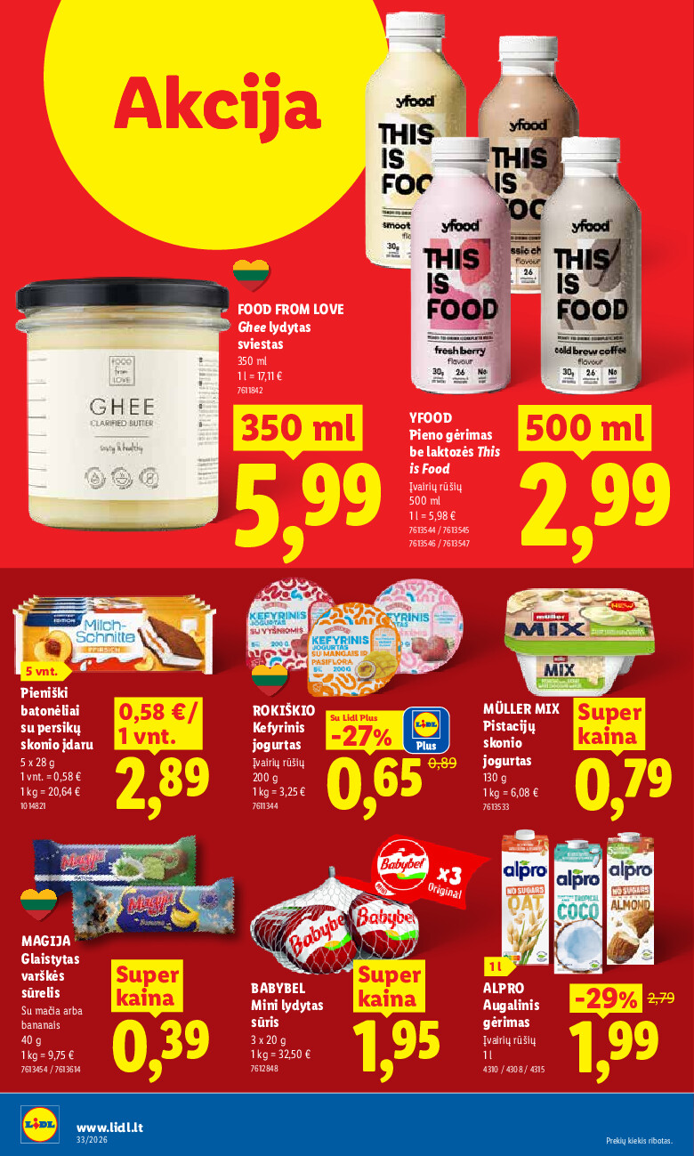 lidl - MAISTO PREKIŲ PASIŪLYMAI (2026-08-10 - 2026-08-16) - page: 10
